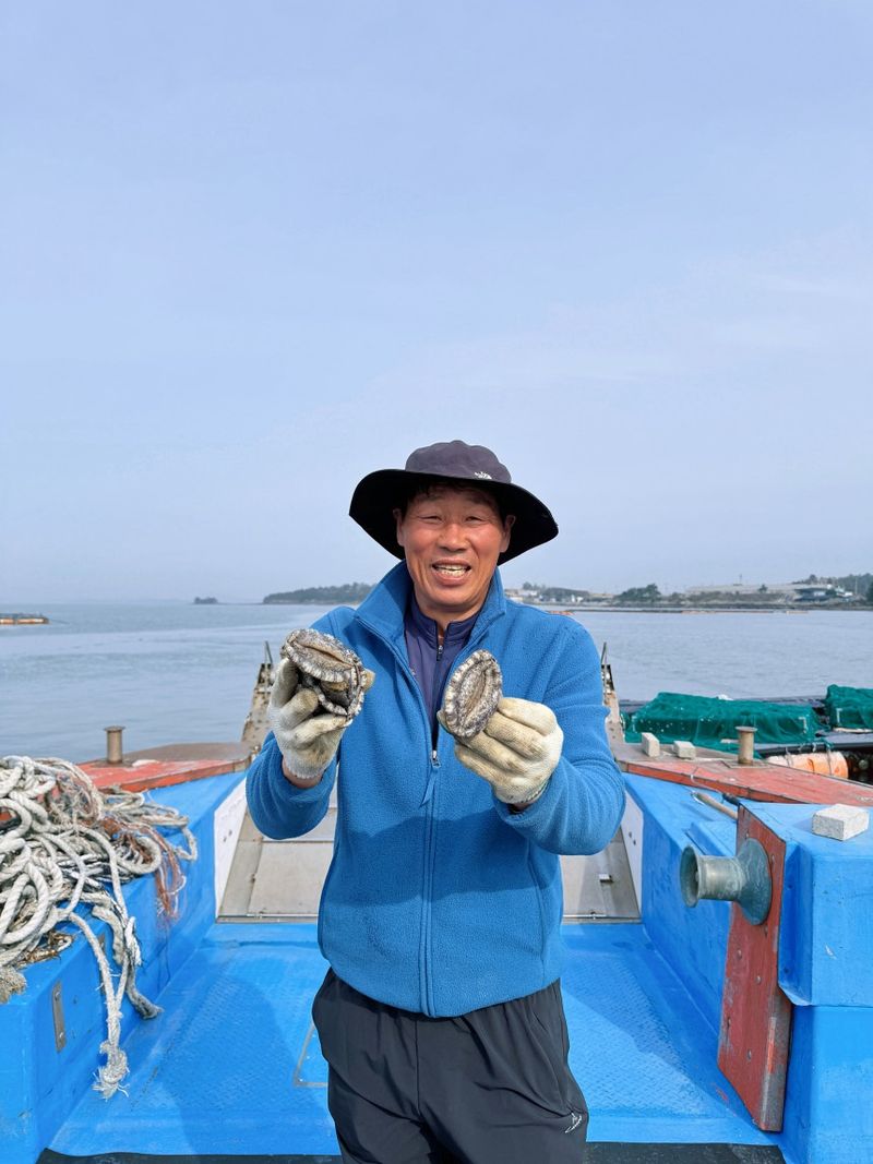 박창민님의 장터 판매 상품 [해남 명량 진도대교 아래에서 키운 최고급 몸보신 전복1kg 기준] 첨부 사진