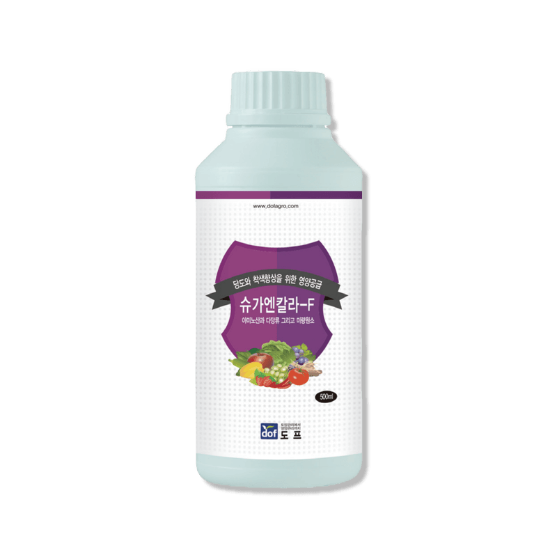 장터 상품 [[도프]슈가엔칼라-F 500cc 당도 빛깔 향상 엽면시비 사과 포도 자두 아미노산 폴리사카라이드 미량요소 영양제] 썸네일