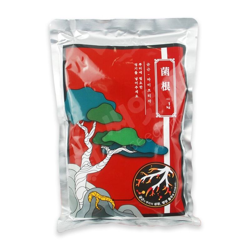 장터 상품 [마이코리자 균근 1kg 수목 뿌리발근제 토양개선 뿌리보호 소나무 나무영양제] 썸네일