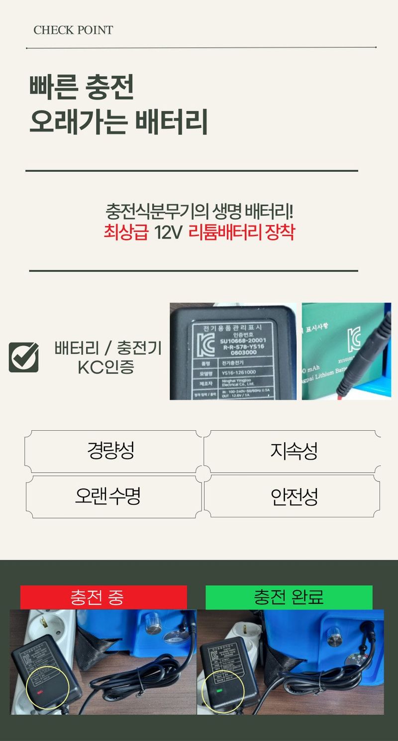 신일종합님의 장터 판매 상품 [농약분무기 12리터 배낭형 충전식 전동 분무기] 첨부 사진