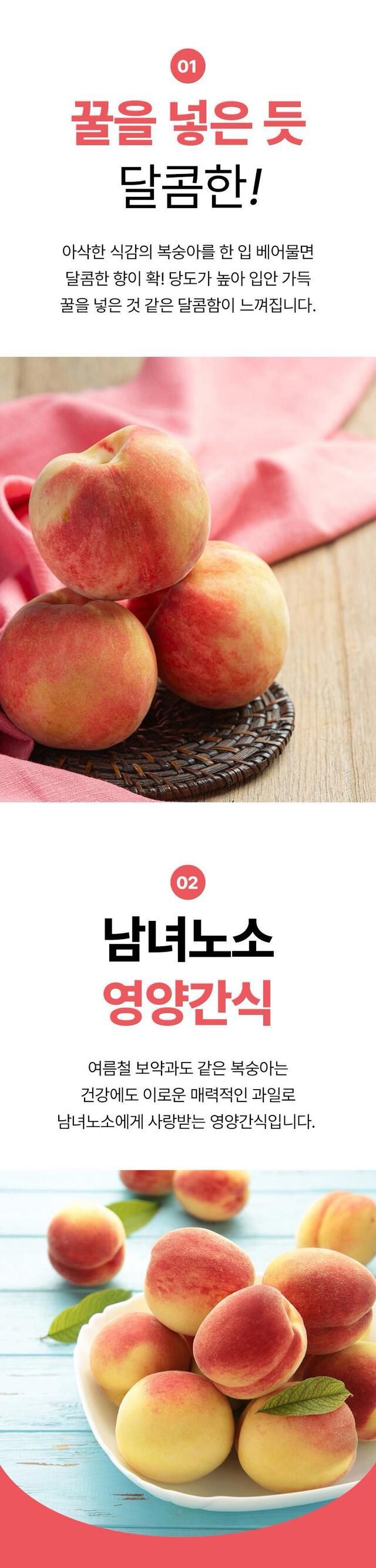 정유진님의 장터 판매 상품 [당찬 아삭 복숭아 9-11입 2kg 대 ] 첨부 사진