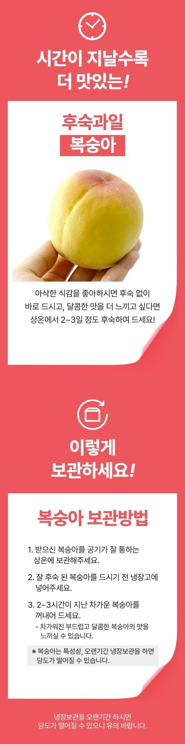 정유진님의 장터 판매 상품 [당찬 아삭 복숭아 9-11입 2kg 대 ] 첨부 사진