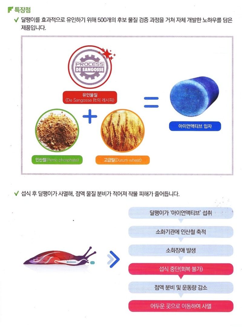 대산농사대장님의 장터 판매 상품 [아이언 액티브 친환경 달팽이킬러약  팜한농] 첨부 사진
