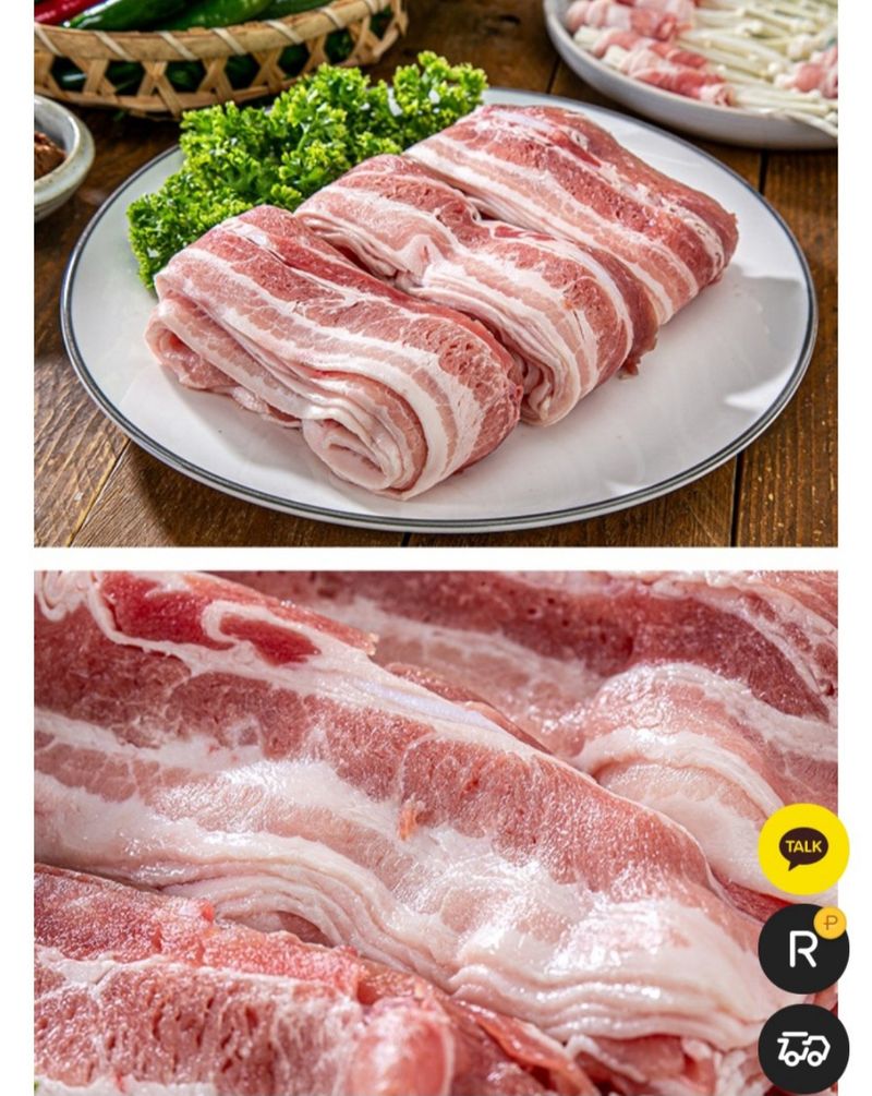 박창민님의 장터 판매 상품 [300g 1+1+1 국내산 한돈 대패삼겹살 (차돌박이삼겹살)] 첨부 사진