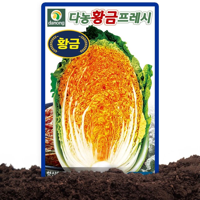 장터 상품 [라이코펜 함유 가을김장배추씨 종자 김장배추 다농 황금프레시 씨앗 300립 ] 썸네일