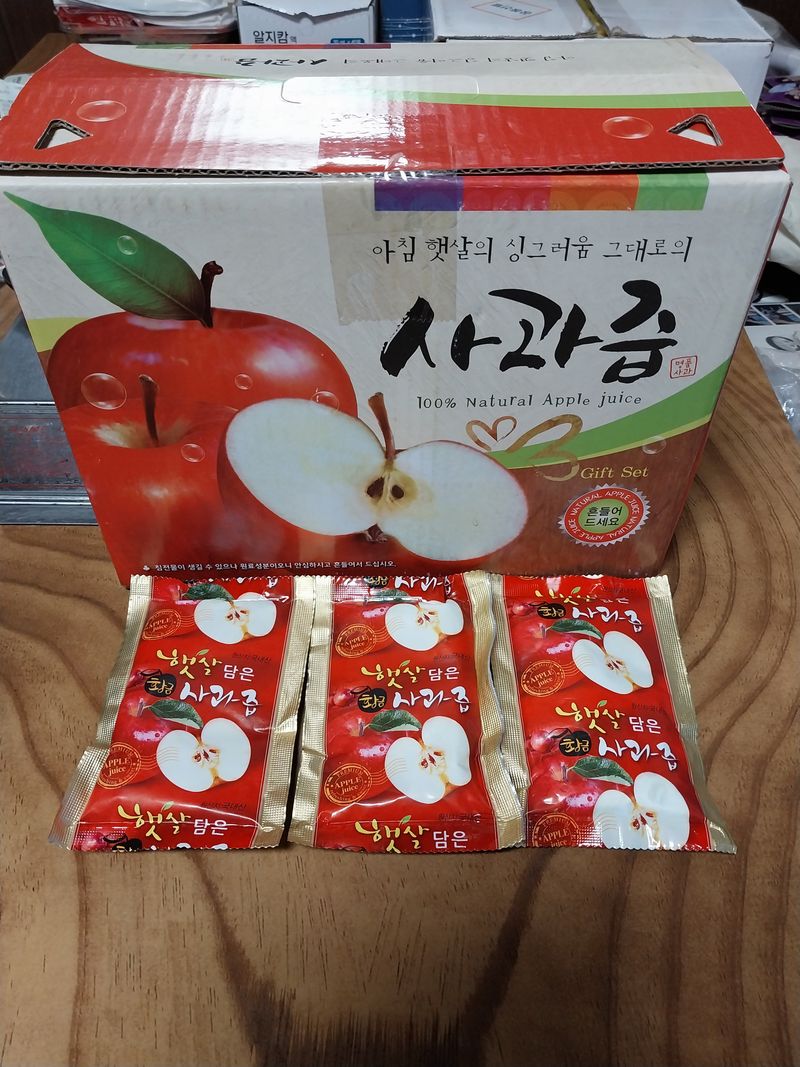 시금치14692님의 장터 판매 상품 [사과즙 한박스50포] 첨부 사진
