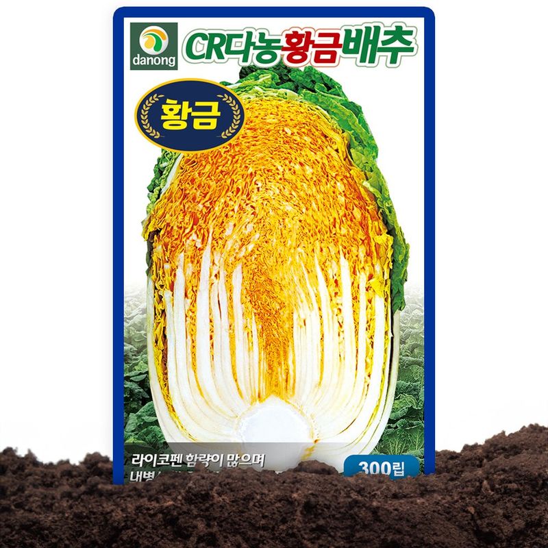 장터 상품 [노란색 가을김장배추씨 종자 뿌리혹병 저항성 다농 CR황금배추 씨앗 300립] 썸네일