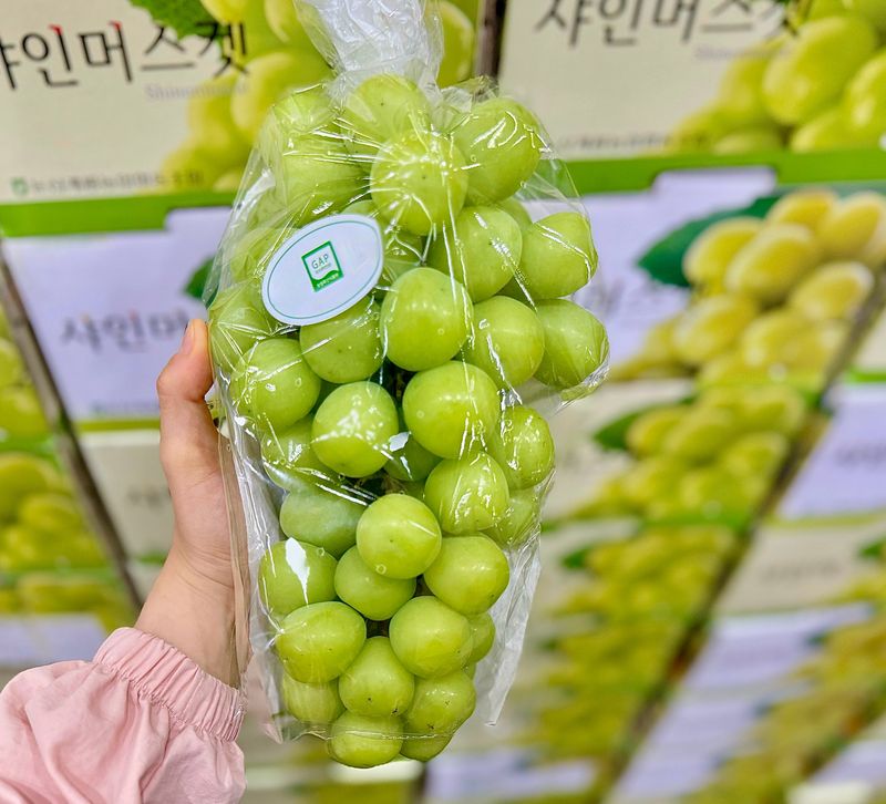 농부손녀님의 장터 판매 상품 [[당도선별] 톡.톡 초록빛 옥구슬 샤인머스켓 ] 첨부 사진