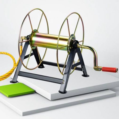 유니즈님의 장터 판매 상품 [호스릴 호스거치대 호스감기 트럭거치가능 방향전환롤 호스걸이 튜브릴링기계 줄꼬임방지 호스감는 기계(M14용)] 첨부 사진