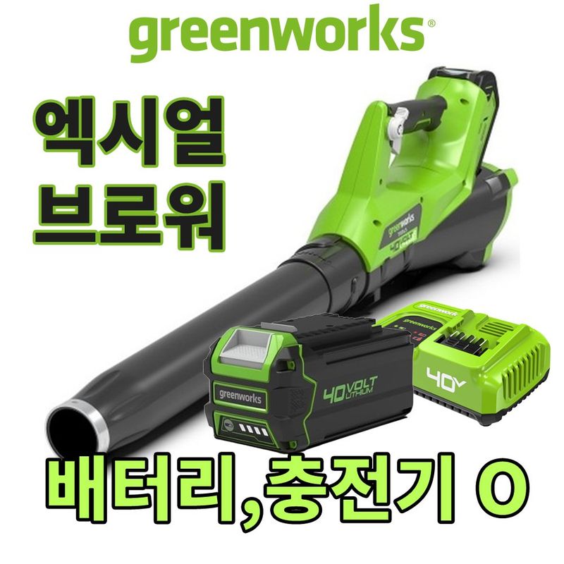 장터 상품 [[풀세트] 그린웍스 40V 무선송풍기 엑시얼부로워 배터리포함] 썸네일