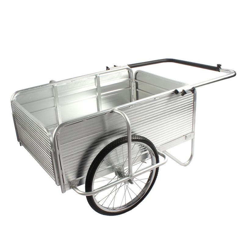 장터 상품 [접이식 알루미늄 리어카 접이식 손수레 밀차 구르마 우레탄바퀴 농업용 손 수레] 썸네일