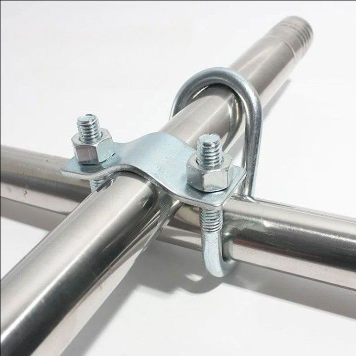 장터 상품 [비닐하우스 파이프고정 유볼트 U자 20x20mm 스텐레스 배관고정 클램프 SUS304 파이프 빠이프 고정] 썸네일