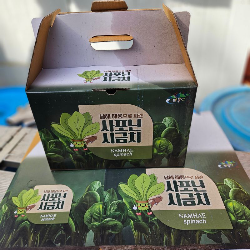 강옥만님의 장터 판매 상품 [사포닌성분 노지 시금치 1kg] 첨부 사진