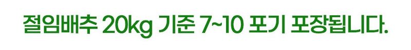초록미소 금호농장님의 장터 판매 상품 [  [품절] 해남 절임배추 90일 재배 24시간 신안 천일염 저염 절인배추 20kg] 첨부 사진