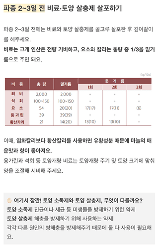 팜모닝님의 마늘 · 토양준비 작성글 사진