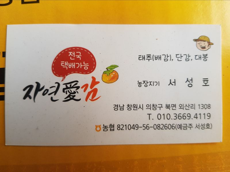 자연애 단감농원님의 장터 판매 상품 [식감 당도 우수한 태추단감 4.5kg  20과 30000] 첨부 사진