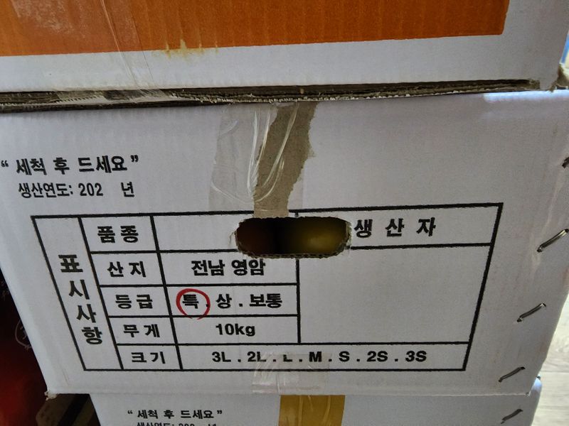 쵸코쵸코님의 장터 판매 상품 [단감 10kg  .대봉감 10kg ] 첨부 사진