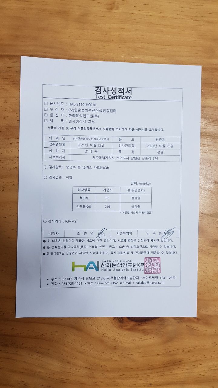 양태숙님의 장터 판매 상품 [GAP 인증 노지조생귤  10kg 1박스 ] 첨부 사진