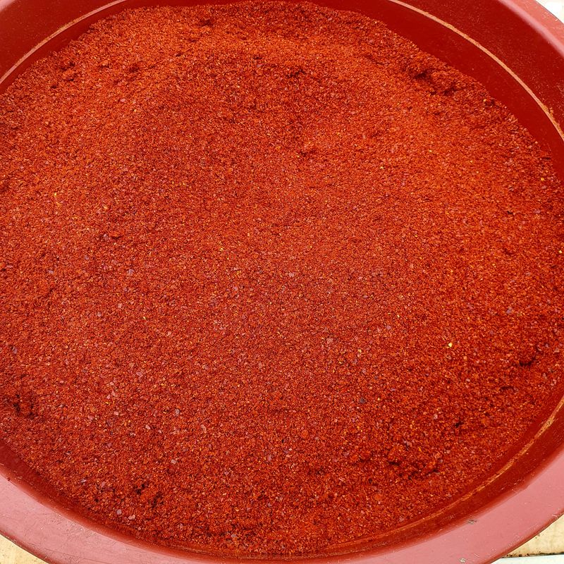 장터 상품 [햇고추가루 판매 600그램 한근 맵기는 적당히 매워요 판매 완료] 썸네일