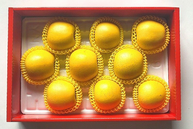 축복의땅 에덴동산님의 장터 판매 상품 [황금사과 3키로 특품(9과) ] 첨부 사진