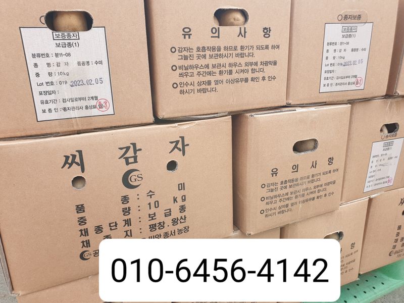 한농농약종묘사님의 장터 판매 상품 [씨감자 정품 판매(수미,두백)5KG. 10KG. 20KG ] 첨부 사진