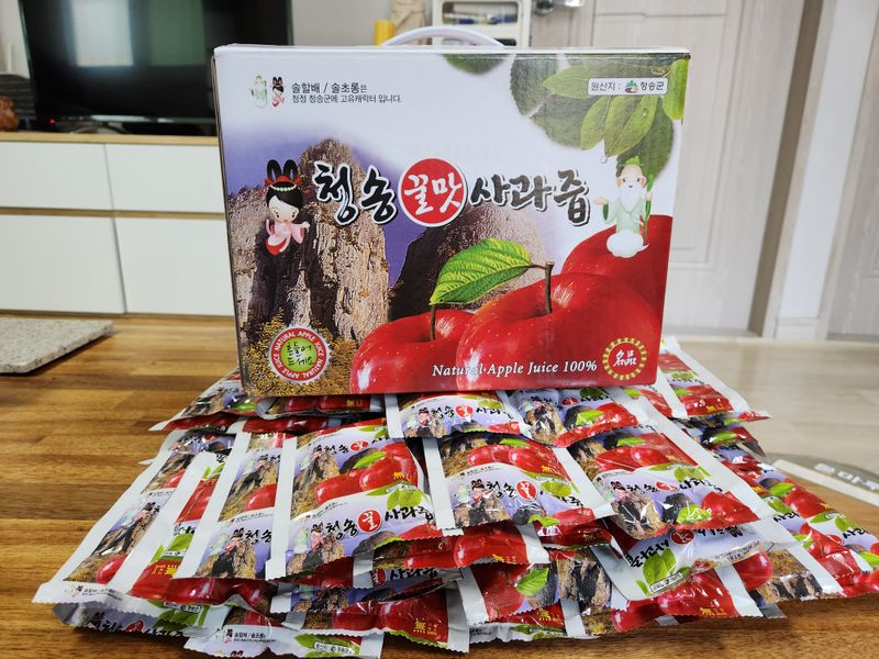 이원정님의 장터 판매 상품 [사과즙도 여기서 2박스] 첨부 사진