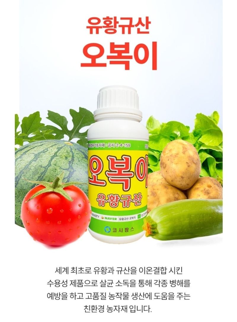 대산농사대장님의 장터 판매 상품 [요즘 문의가 많은 유황  오복이 500ml    1L 판매   3만원 이상 무료배송 ] 첨부 사진