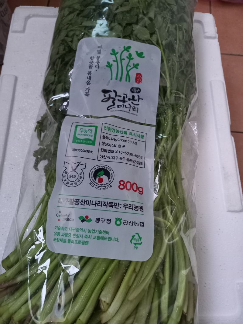 장터 상품 [대구 팔공산 청정미나리  ] 썸네일