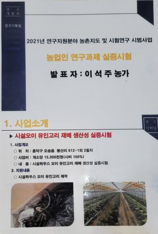 백승현님의 오이 · 자유게시판 작성글 사진