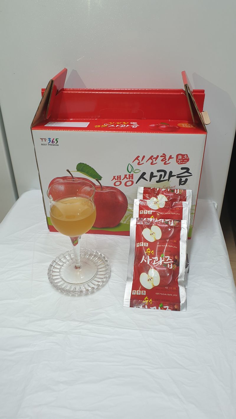 호랑이와인성이님의 장터 판매 상품 [🍎 🍏  사과즙 50포 (짱)] 첨부 사진