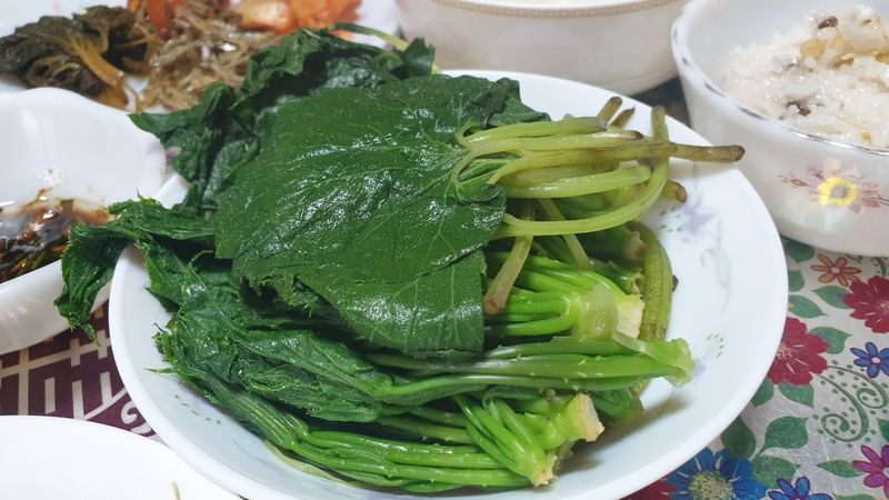 농부아내님의 장터 판매 상품 [자연산 노지 머위순+머위대 2kg] 첨부 사진