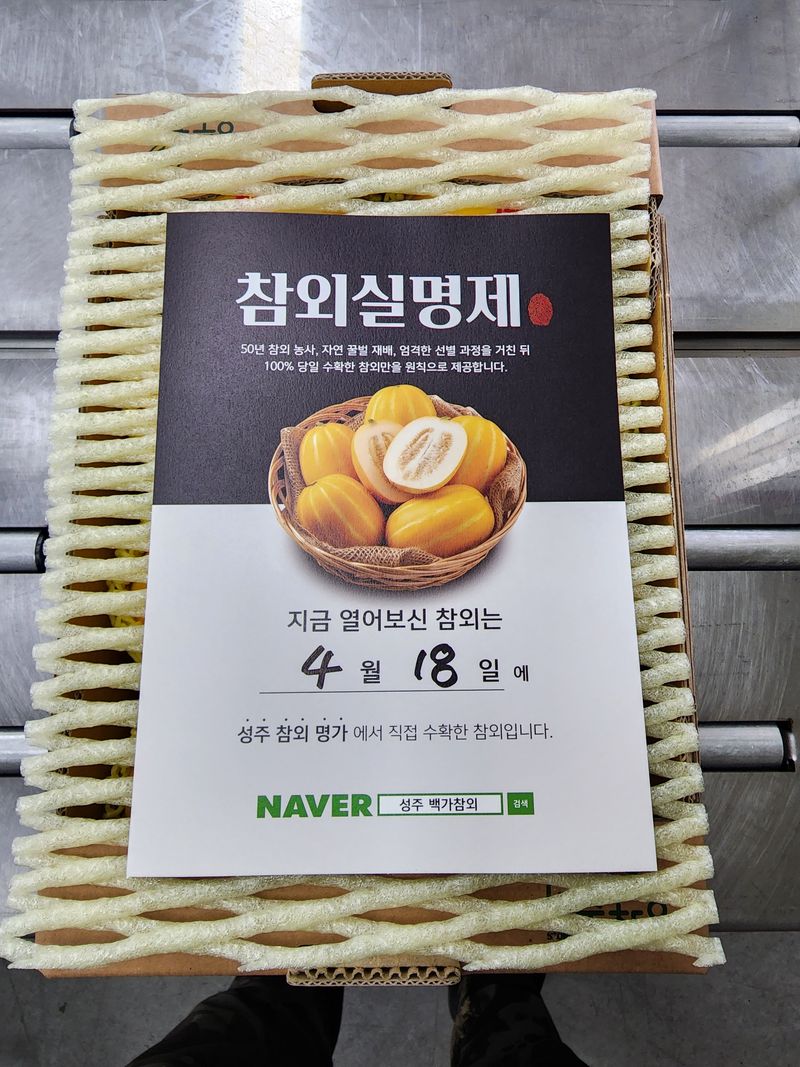 백만흠님의 장터 판매 상품 [[성주백가참외] 매일 새벽수확 당일발송!!] 첨부 사진