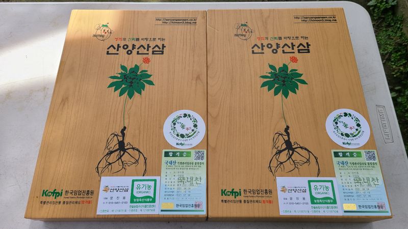 문진용(해오름달)님의 장터 판매 상품 [산양삼10년이상 6뿌리 1박스] 첨부 사진