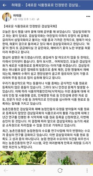 홍천산채농원 조원영님의 작성글 사진