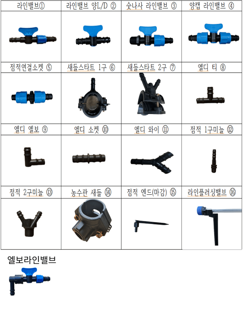 포깅농자재님의 장터 판매 상품 [점적테이프 부속] 첨부 사진