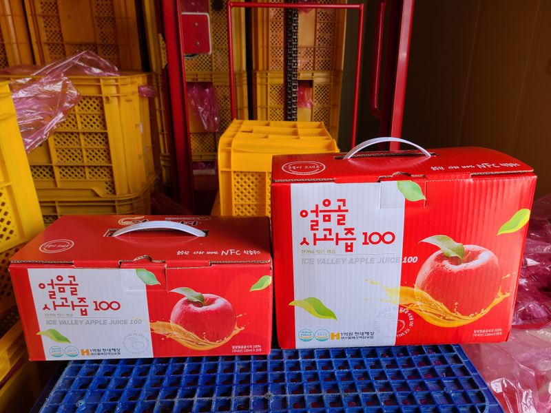 황금알얼음골농원님의 장터 판매 상품 [얼음골사과즙 50포] 첨부 사진