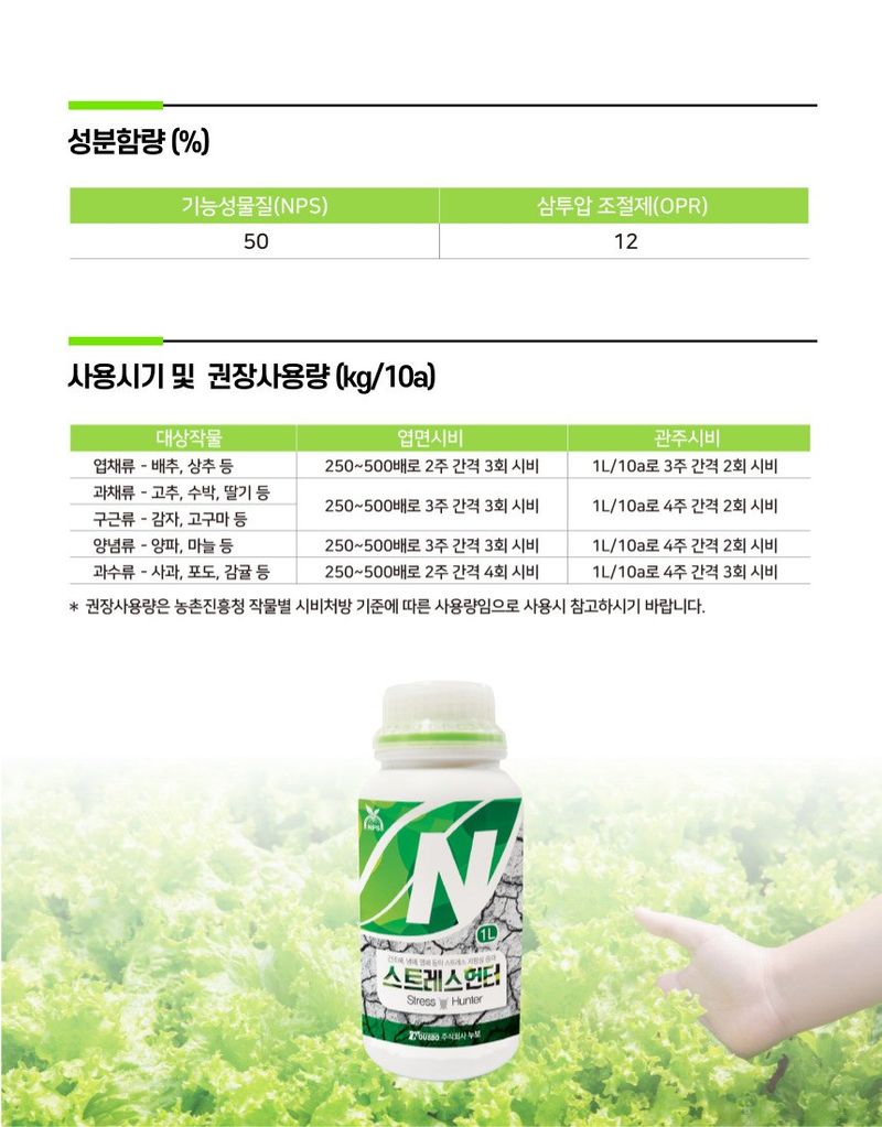 (주)누보님의 장터 판매 상품 [스트레스헌터 1L] 첨부 사진