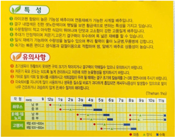 주주씨앗님의 장터 판매 상품 [국내 판매량 1위 / 골드바이오 황금배추씨앗 2종(택1) / 김장배추 씨앗] 첨부 사진